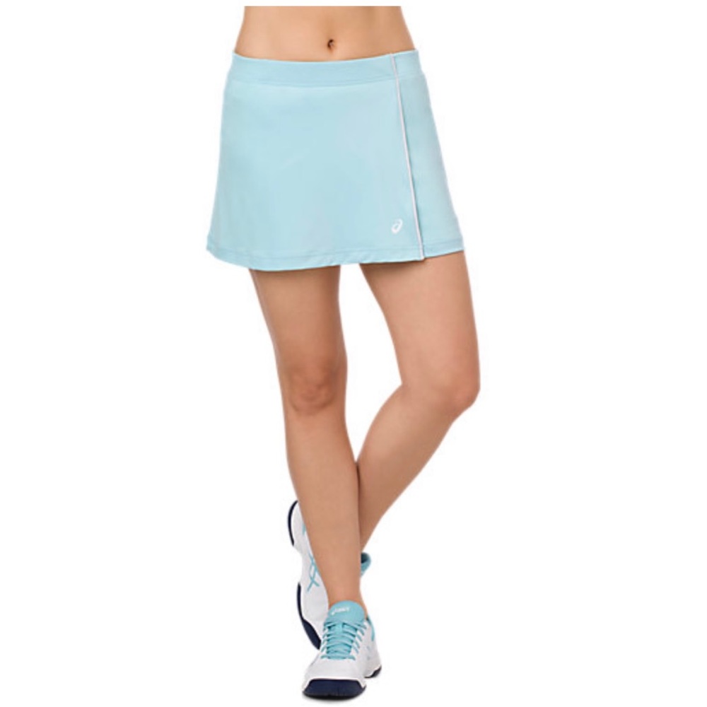ASICS Performance Activewear Shorts Skirt Tennis Skort Light Blue Green XL